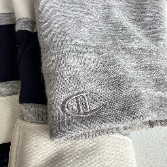 Champion Notre Dame Hoodie Sweatshirt Men's Small Blue Gray Patches - Picture 12 of 13